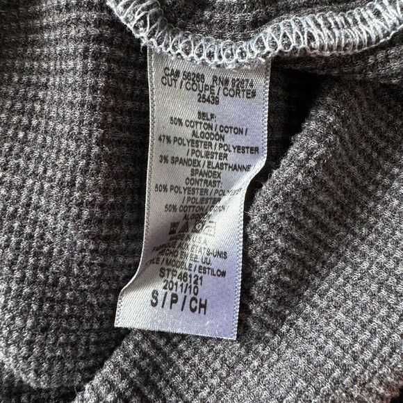 Splendid Thermal Ribbed Waffle Knit Cowl Neck Gray - Picture 6 of 6